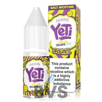 Grape Ice by YETI Sourz 10ml Nic Salt Eliquid