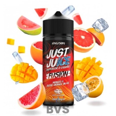Mango Blood Orange Fusion On Ice 100ml Shortfill by Just Juice