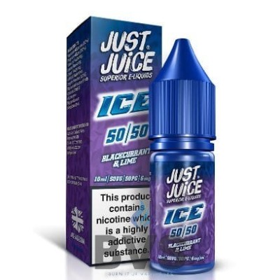 Blackcurrant & Lime On Ice by Just Juice eliquid 10ml