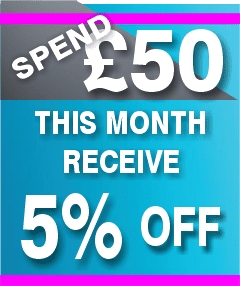 Spend Just £50 Get 5% OFF At The Checkout