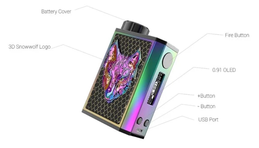 snowwolf 100w baby mini vape kit